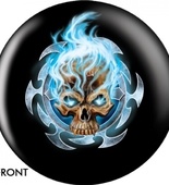 Flaming Blue Skull OTBB-GRA-0004