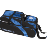 WYPRZEDA! Ebonite Equinox 3-ball Triple Tote W/Shoe Pouch blue/black