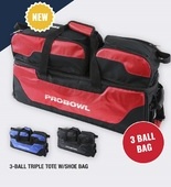 Pro Bowl 3-ball Triple Tote w/shoe bag