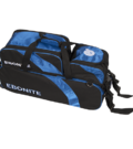 torba/wózek bowlingowy - WYPRZEDAŻ! Ebonite Equinox 3-ball Triple Tote W/Shoe Pouch blue/black